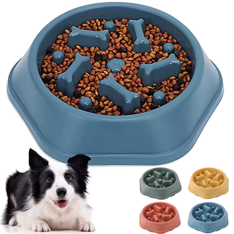 Slow Feeder Anti-Bloat Dog Bowl